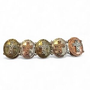 Faith Statement Multi Color Stretch Bracelet